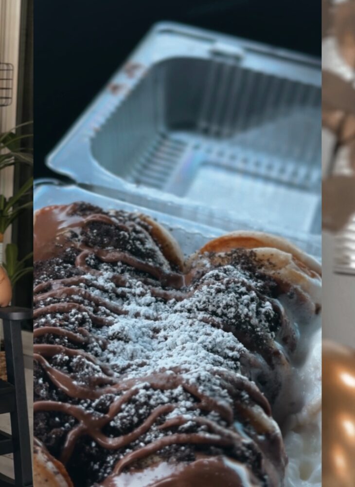12-year-old Home Sweet Snacks owner Illenay with her mini pancake business in Queen Creek