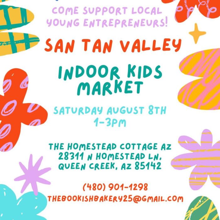 Young entrepreneurs at the San Tan Valley Kids Market in Queen Creek, Arizona