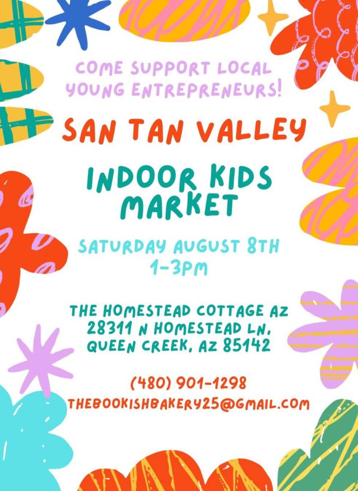 Young entrepreneurs at the San Tan Valley Kids Market in Queen Creek, Arizona
